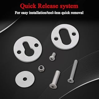 WOWTK 6.5" Removable Dirt Bike Wheel Chock w/Mount Kit,6 1/2 in. wide Motorcycle Trailer Locking Wheel Chock Tire Holder,Pack of 2