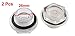 uxcell 26mm Threaded Dia Air Compressor Plastic Oil Liquid Sight Glass 2 Pcs