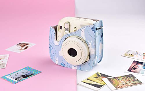 Katia Camera Case Bag Compatible For Fujifilm For Instax Mini 11/ 9/ 8+/ 8 Instant Film Camera With Shoulder Strap And Photo Accessories Pocket - Alpaca #TOP3
