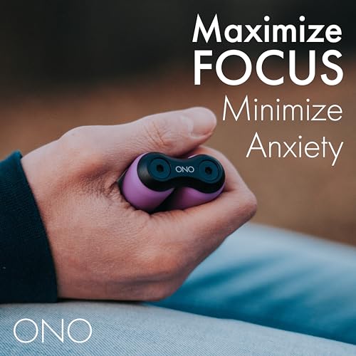 Image of ONO Roller - Handheld Fidget Toy for Adults | Help Relieve Stress, Anxiety, Tension | Promotes Focus, Clarity | Compact, Portable Design (Purple, Full Size - ABS Plastic)
