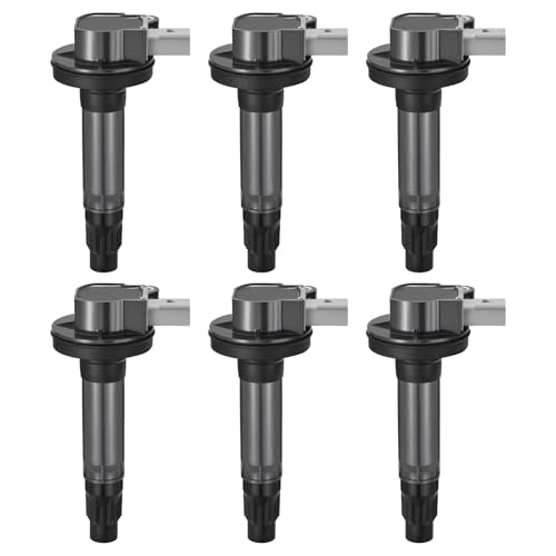 Image of 6 Ignition Coils Pack - Fix Misfires for Ford Flex /Taurus & Lincoln MKS /MKT (3.5L V6) 2010-2012 - Repl. UF612 /AA5Z12029A /DG524