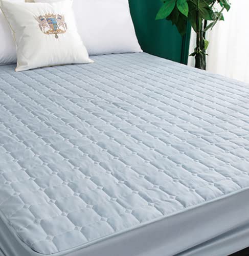 SHUOHYW Sábana Bajera Acolchada Acolchada,Cubierta de colchón Impermeable Gruesa para pañales de bebé,Cubierta de Cama para Dormitorio de apartamento de Hotel,Amarillo,180x220cm(1pcs)