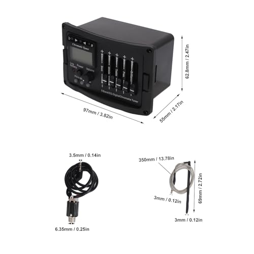 Préampli EQ pour guitare acoustique électrique Jeffergarden à micro intégré