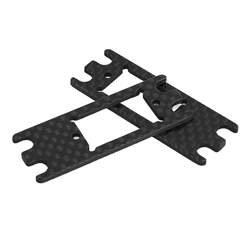 Servo Adapter Plate, 2 PCS Carbon Fiber Servo Adapter Plate Accessory Lightweight Easy Installation for RC Car