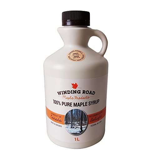 Award Winning 100% Pure Canadian Maple Syrup Grade-A Amber from Elmira Ontario: 4 Generations Locally Harvested & Produced, Vegan Friendly, Gluten-Free like all other maple syrup, No Preservatives...
