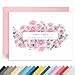 Personalized Stationery Note Cards with Envelopes – Custom Name With optinal Greeting,12 Flat or Folded Cards & Colored Envelopes Crush Resistant Packaging (Chrysanthemums)