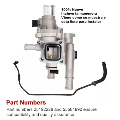 Daconovo Conjunto da caixa do termostato do líquido refrigerante do motor com substituição do tubo d