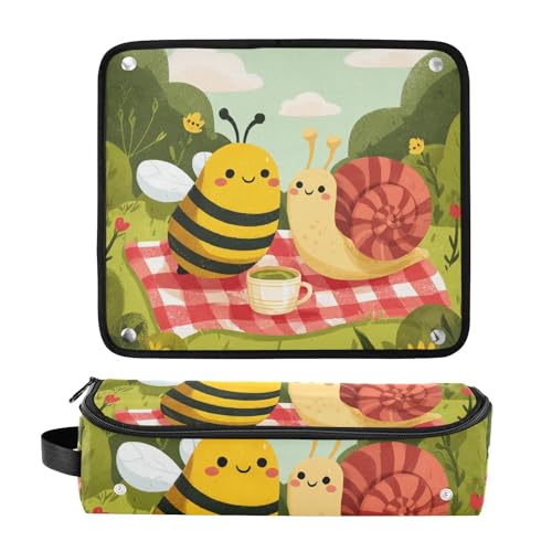 Estuche de viaje 2 en 1 para rizador y plancha con tapete resistente al calor y gran capacidad organizadora para herramientas para el cabello miniatura 3