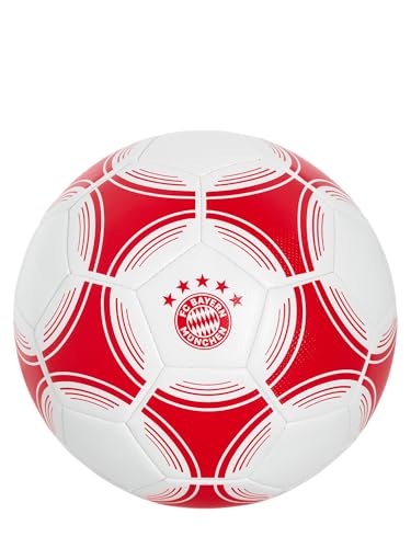 FC Bayern München I Performance I - Balón de fútbol (talla 5), color rojo y blanco