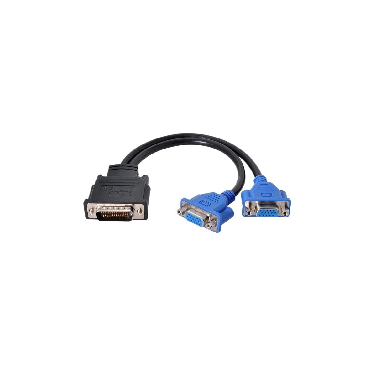 DMS 59-pinowy męski na 2 VGA DVI Displayport kompatybilny z HDMI żeński rozdzielacz przedłużacz adapter (1 szt.)