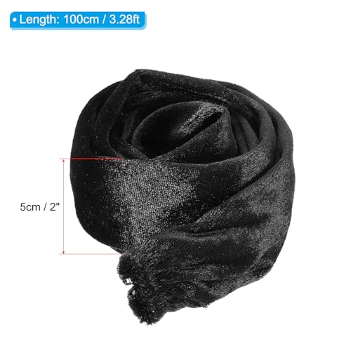 Image of PATIKIL 3.28ft Lamp Chain Cover, Chain Protective Sleeve Washable with Zipper for Chandelier Lighting Wires Swing Light Fixture, Black