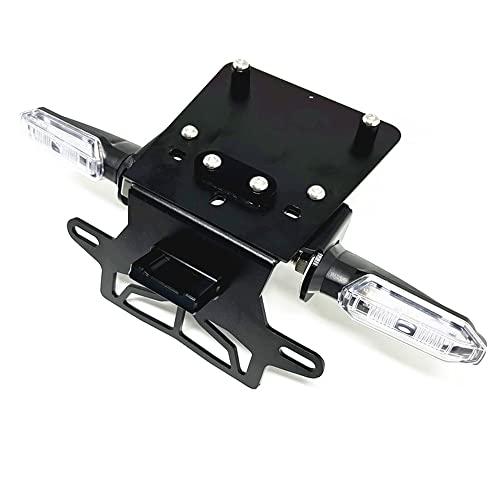 Fender Eliminator Bracket Rear Tail Tidy License Plate Holder LED Rear Turn Signals Lights Compatible with MSX 125 GROM 125 2022-2024 (Clear)