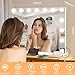 Moonee Vanity Mirror with Lights, Hollywood Lighted Makeup Mirror with 15 Dimmable Bulbs and 10X Magnification, 3 Colors Modes, Light Up Mirror, Gifts for Women, Girls,Dorm Room Essentials（23