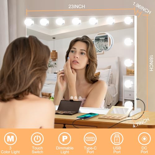 LED Vanity Mirror with Bluetooth
