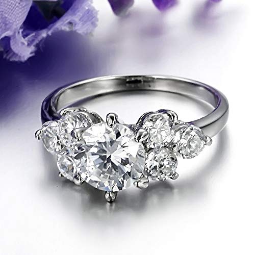 Bague en acier au titane amende ornée d'un strass super flash