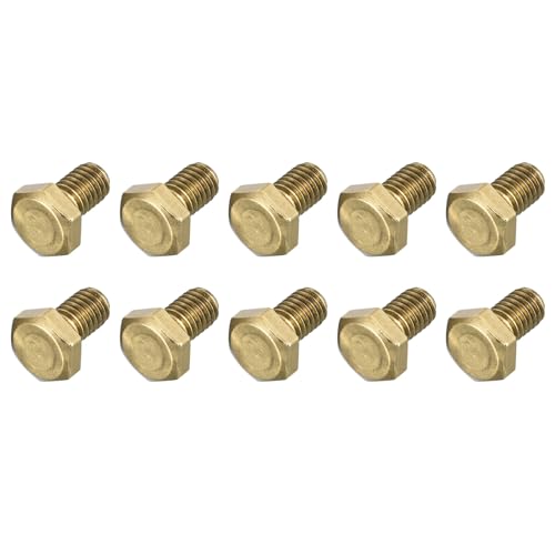 Tornillo de cabeza hexagonal M6 de latón macizo totalmente roscado Metallixity de 10mm