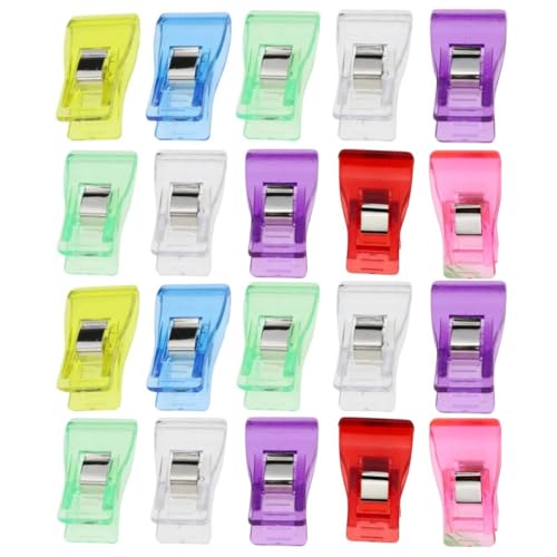 Copeflap クリップ 裁縫 手芸 仮止め 固定 7色 18mm幅 プラスチック ミニ 小 (20)