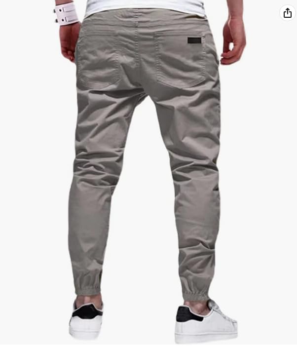 Men's Casual Cargo Pants Hiking Pants Workout Joggers Sweatpants for Men - Image 2
