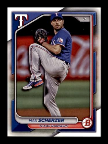 2024 Bowman Baseball #99 Max Scherzer Texas Rangers Officially Licensed