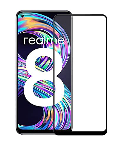 Image of SPAZY CASE Premium 6D Tempered Glass (Black) - 9H Full Glue Full HD, Shatterproof, Anti Scratch Tempered Glass for Realme Narzo 30 5G / Realme 8 5G
