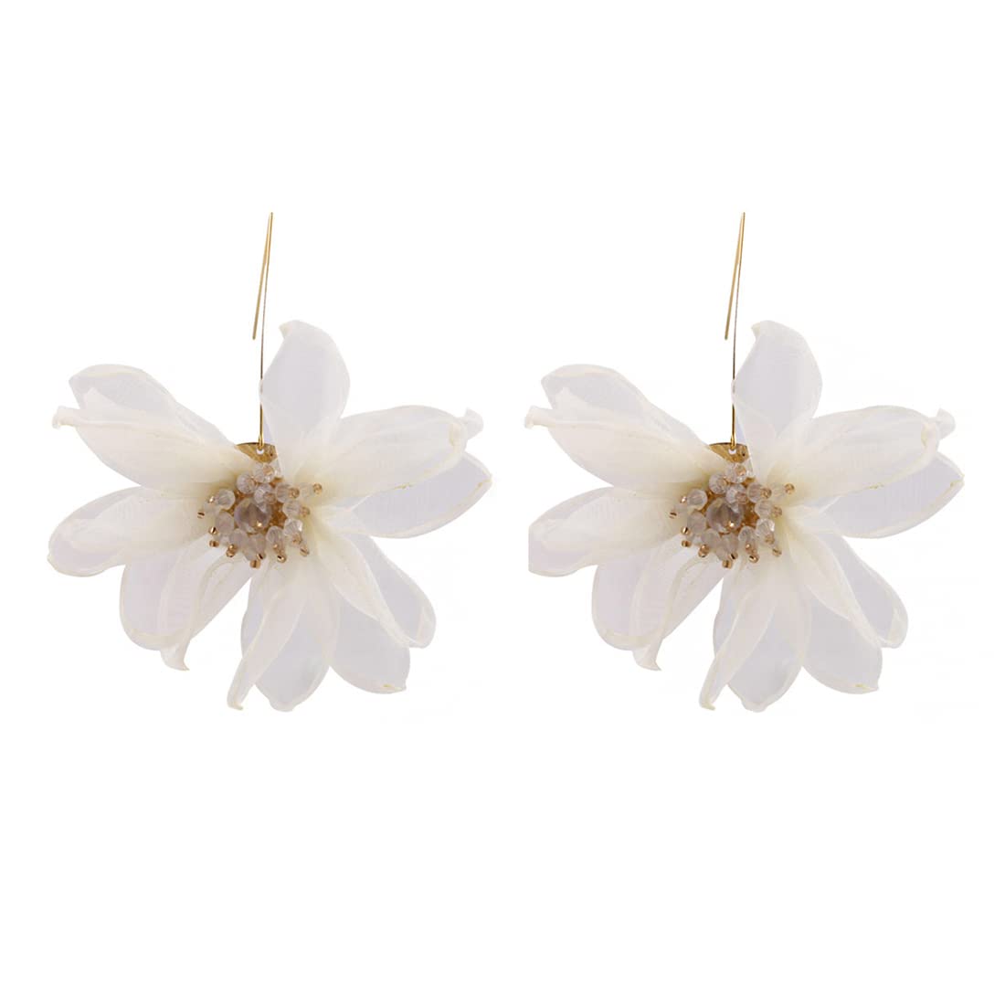 Amazon Brand - Myx Yellow Chimes For Myx Earrings For Women White Floral Drop Chic Earrings For Women And Girls (B0BDR5KYKN) Amazon Price History, Amazon Price Tracker