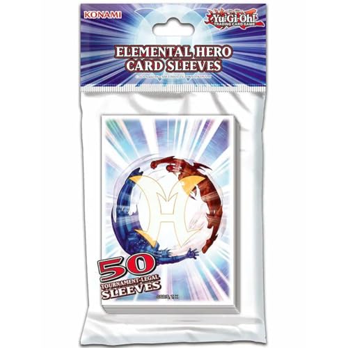 Yu-Gi-Oh! Elemental Hero Card Sleeves (50-Pack) - Konami Card Sleeves