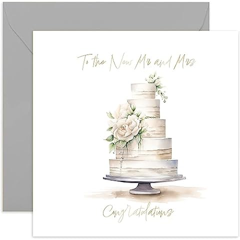Old English Co. Wedding Day Card for Couples Cover