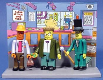 The Simpsons Blocko Figures Mr. Burns Smithers & Carl