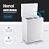 Chest Freezer Small Deep Freezer 3.5 Cu.Ft Mini White Free-Standing Top Door Freezer Adjustable 7 Thermostat and Removable Basket Open Deep Freezer Energy Saving Apartment Kitchen Business