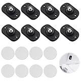 Stalora 8 Stück Mini Kugelrollen, 360° Schwenkbare Selbstklebende Universalrollen in Schwarz, für Möbel, Aufbewahrungsboxen, DIY-Projekte und Kleine Haushaltsgeräte, Leichtläufig und Robust