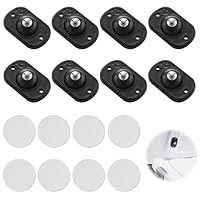 Stalora 8 Stück Mini Kugelrollen, 360° Schwenkbare Selbstklebende Universalrollen in Schwarz, für Möbel, Aufbewahrungsboxen, DIY-Projekte und Kleine Haushaltsgeräte, Leichtläufig und Robust