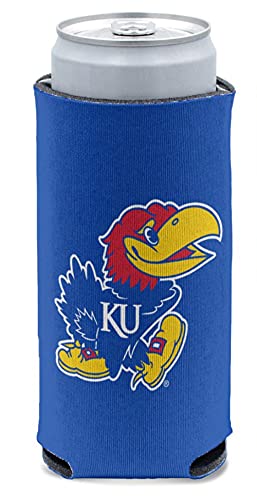 Kansas University Jayhawks 1-Pack 12 oz. 2-Sided Slim Can Cooler