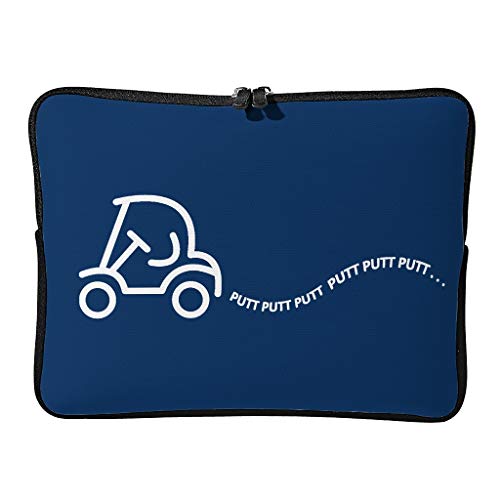 Standard Golf Heart Beat Laptoptaschen Retro Langlebig - Golfer Tablet-Tasche Geeignet für Outdoor White 12 Zoll