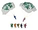 Dazzling Toys Vinyl Paratroopers Pack of 72 Assorted Colors Mini Parachute Figures 2 Inches Great for Party Favors Decoration Gag Fillers