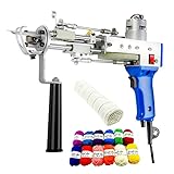 Draywitt Electric-Carpet Cut-Pile Tufting Gun - Rug Tufting Gun Machine Starter Kit,Including tufting Gun and 39''x39'' tufting Cloth,12 skeins of Tufted Yarns