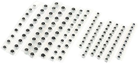 DollaTek 130pcs/Set 13 Values SMD Aluminum Electrolytic Capacitor Assorted Kit 1uF-220uF