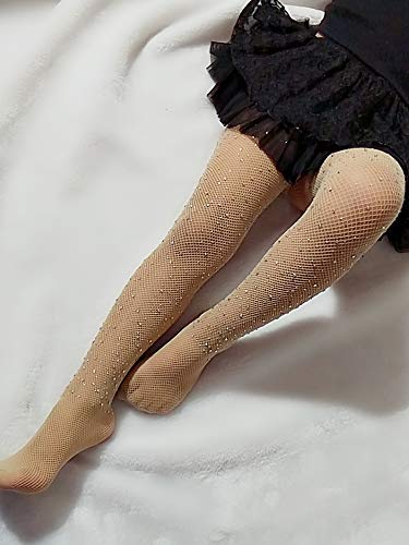 Toddler Kids Girls Tights Children's Fishnet Stockings Sparkle Tights Glitter Rhinestone Hollow Out Pantyhose2
