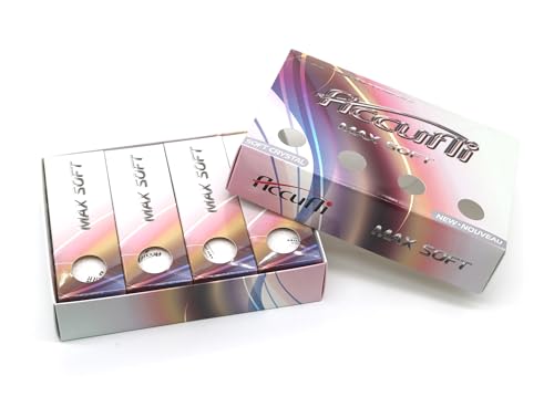 ACCUFLI Max Soft Golf Balls (Crystal White 12PK)