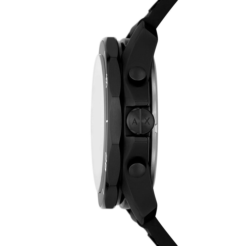 Armani Exchange Orologio per uomo, movimento cronografo al quarzo e cassa da 44 mm con cinturino in silicone