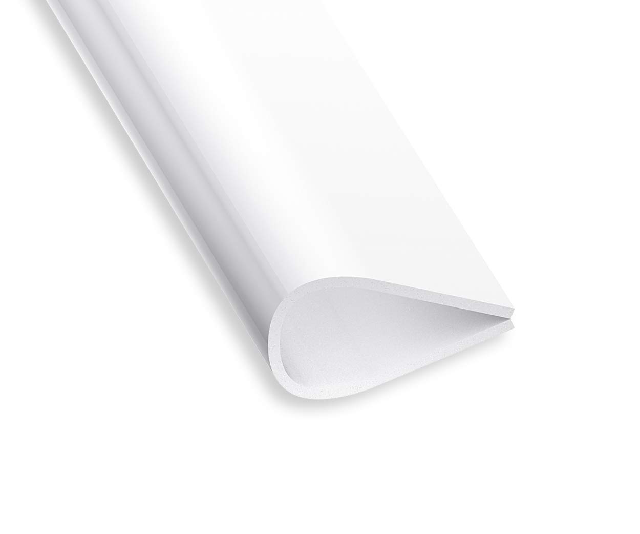 PVC Leaf Clamp 15 mm 1 m White