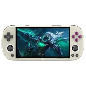 Video Game Console Trimui Smart Pro Emulador Mini Game, SD 64 GB, Tela HD IPS de 4,9 Pol, Sistema Linux, Suporte a Mais de 5500 Jogos Clássicos, Gamepad sem Fio 2.4G/5G, WiFi Bluetooth - Cinza Retrô.