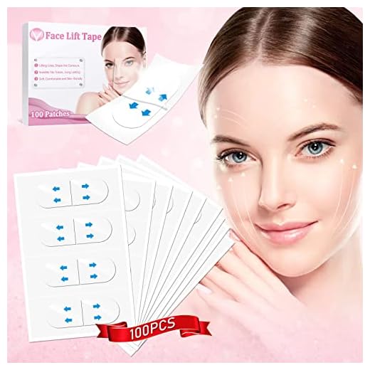 Femavier Face Lift Tape Invisible,Invisible Lifter Tape,Face Lifting Invisible,Instant Sticker,Facelift for Invisible with Bands Double Chin Wrinkles Saggy Skin 100 PCS