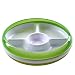 OXO Tot Divided Plate with Removable Training Ring and Dipping Center-Green
