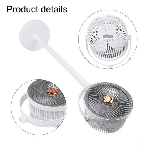 Ventilateur de sol silencieux Minhe rechargeable avec diffuseur