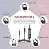 A50 Aux Cable with Inline Mute & Volume Control Compatible with Astro A10, A30, A40 TR, A40, A50 Headset Cord, for Xbox One, PS4, PS5 Controller, 6.6ft