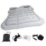 Materasso ad aria – Materasso automatico portatile, letto gonfiabile per auto, campeggio, forte capacità di carico, cuscino gonfiabile, divano ad aria con due cuscini d'aria, da campeggio per