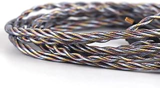Tripowin Zoe Upgraded Cable 4-Core Pure Copper Silver-Plated Copper Gold-Plated 24AWG Litz Wire for In-ear Earphones KZ ZS10 PRO TINHIFI T2 T3 PLUS Tripowin Olina Mele (Tripowin Zoe, QDC-3.5mm)