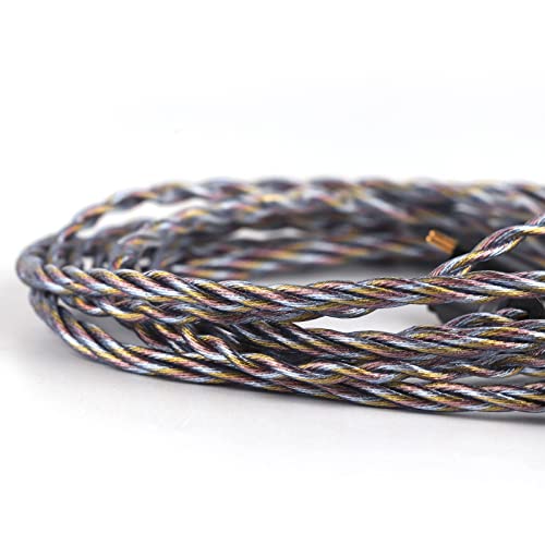 Image of Tripowin Zoe Upgraded Earphone Cable 4-Core Pure Copper Silver-Plated Copper Gold-Plated 24AWG Litz Wire Compatible with KZ ZS10 PRO TINHIFI T2 T3 Plus Tripowin Olina Mele (2pin-0.78mm, 4.4mm, Zoe)