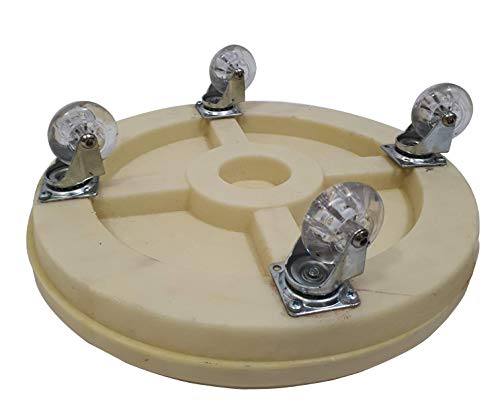 Prato com Roda 25Cm Alpe Amêndoa