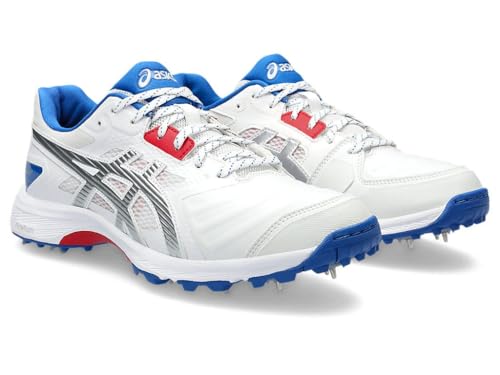 Image of ASICS Men's Gel-Gully 7 Cricket Shoe (White /Safety Yellow)